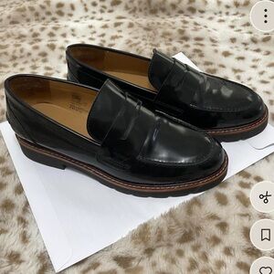 Coach Black Patent Leather Loafers